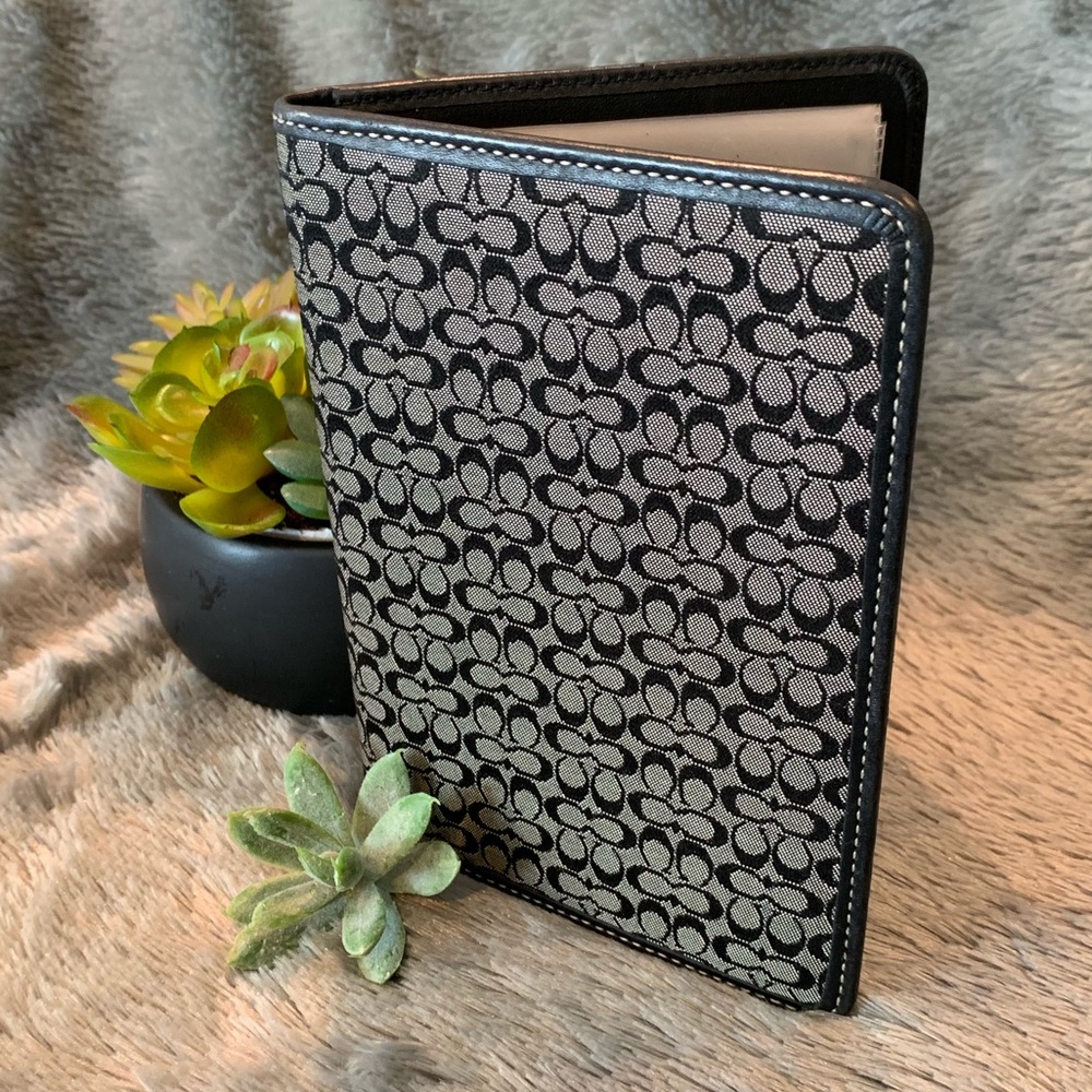 Coach Signature Jacquard & Leather Photo Album